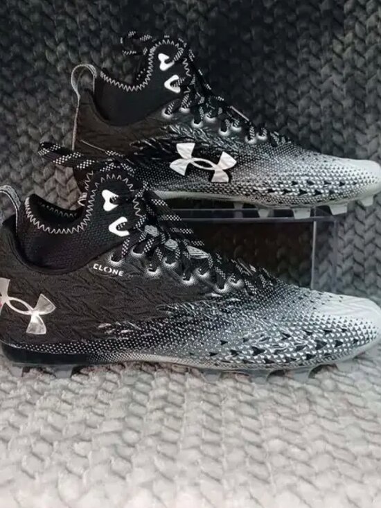 Under Armour Other - NWT Under Armour Men's Black & White Gradient Athletic Cleats
